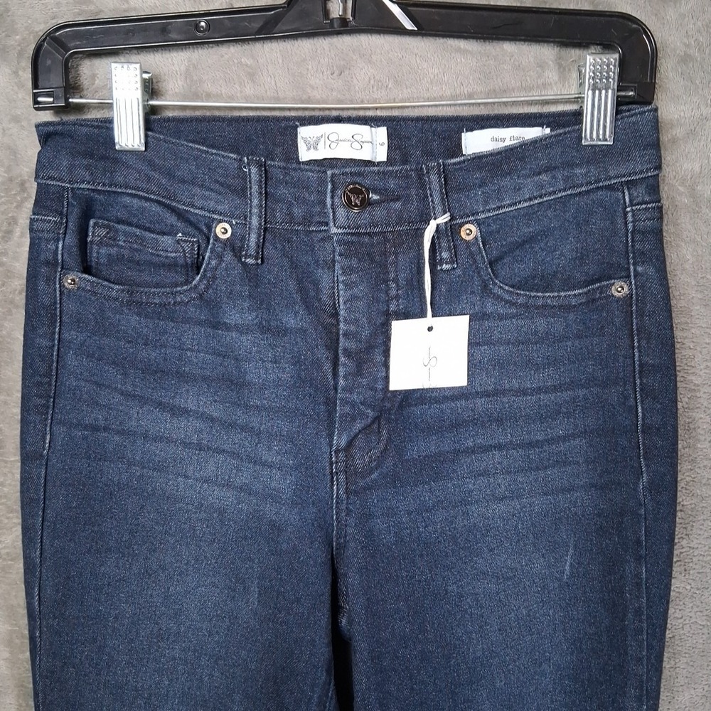 Jessica Simpson Daisy Flare Jeans Women's Size 6 Blue Mid-Rise Stretch NWT - Picture 3 of 9